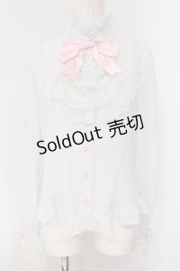 Angelic Pretty / Sweetieジャボブラウス  サックス O-25-04-24-028-AP-BL-IG-OS