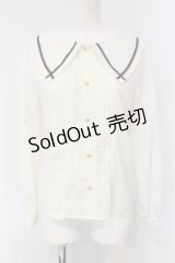 axes femme kawaii / セーラー襟ブラウス  アイボリー O-25-04-24-032-AX-BL-IG-OS