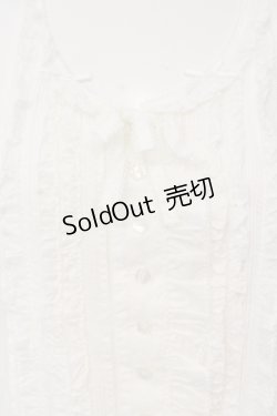 画像2: PINK HOUSE / リボンいっぱいフリルベスト  シロ O-25-04-24-039-LO-TO-IG-OS