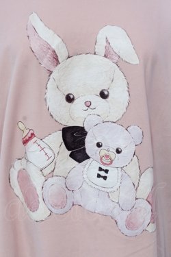 画像2: Secret Honey / レースアップうさぎBIG Tシャツ  ピンク O-25-04-24-040-CA-TO-IG-OS
