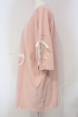 画像3: Secret Honey / レースアップうさぎBIG Tシャツ  ピンク O-25-04-24-040-CA-TO-IG-OS