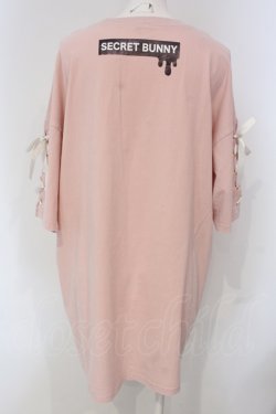 画像4: Secret Honey / レースアップうさぎBIG Tシャツ  ピンク O-25-04-24-040-CA-TO-IG-OS