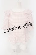 LODISPOTTO / ギンガムプルオーバー  ピンク O-25-04-24-041-LO-TO-IG-ZT210