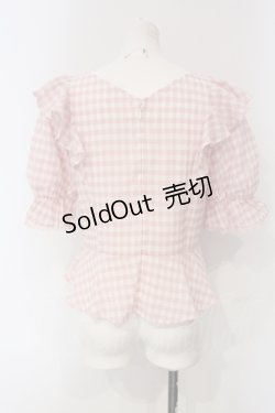画像4: LODISPOTTO / ギンガムプルオーバー  ピンク O-25-04-24-041-LO-TO-IG-ZT210