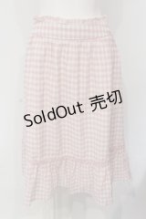 LODISPOTTO / フラワーレース使いミディスカート  ピンク O-25-04-24-042-LO-SK-IG-OS