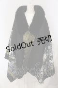 Qutie Frash / ポンチョコート  ブラックｘゴールド O-25-04-24-045-QU-CO-YM-ZT0502A
