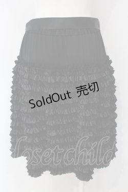 画像3: INGEBORG / ティアードフリルスカート 9号 クロ O-25-04-24-048-LO-SK-IG-OS
