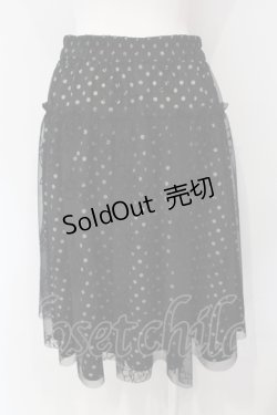 画像3: INGEBORG / ドットカメリアチュールスカート 9号 クロ O-25-04-24-050-LO-SK-IG-OS