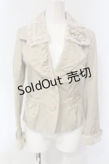 INGEBORG / コサージュ付きレース配色ジャケット 9 ベージュ O-25-04-24-058-LO-JA-IG-OS