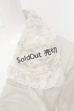 画像2: INGEBORG / コサージュ付きレース配色ジャケット 9 ベージュ O-25-04-24-058-LO-JA-IG-OS