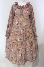 画像1: PINK HOUSE / レースフラワープリントミディワンピース  ピンク O-25-04-24-007-LO-OP-IG-ZT554 (1)