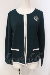 INGEBORG / パイピングアクセントカーディガン 4 グリーン O-25-04-24-060-LO-TO-IG-OS