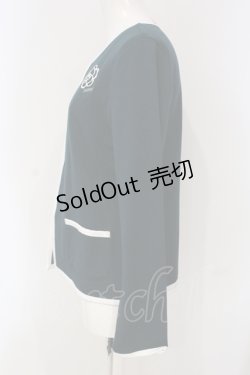 画像3: INGEBORG / パイピングアクセントカーディガン 4 グリーン O-25-04-24-060-LO-TO-IG-OS