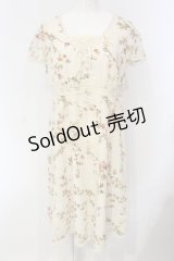 INGEBORG / フラワープリントはしごレースワンピース 9 アイボリー O-25-04-24-061-LO-OP-IG-OS