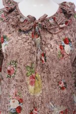 画像2: PINK HOUSE / レースフラワープリントミディワンピース  ピンク O-25-04-24-007-LO-OP-IG-ZT554 (2)