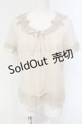 INGEBORG / レースカラータックブラウス 9 アイボリー O-25-04-24-064-LO-BL-IG-OS