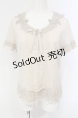 INGEBORG / レースカラータックブラウス 9 アイボリー O-25-04-24-064-LO-BL-IG-OS