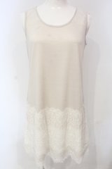 INGEBORG / レース配色インナータンクトップ 9 アイボリー O-25-04-24-065-LO-TO-IG-OS