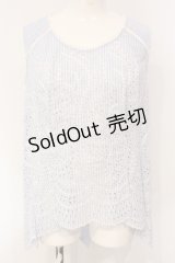 INGEBORG / ストライプフラワー刺繍ノースリーブブラウス 3 サックス O-25-04-24-066-LO-BL-IG-OS