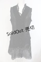 INGEBORG / ローンフリルノースリーブブラウス 9 クロ O-25-04-24-069-LO-BL-IG-OS