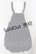 Jane Marple / コンパクトウェザークロス リボンサスペンダースカート M ネイビー O-25-04-24-008-JM-SK-IG-ZT236