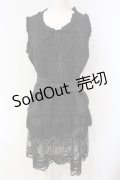 INGEBORG / ピコフリルノースリーブチュニック 9 クロドット O-25-04-24-073-LO-OP-IG-OS