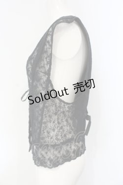 画像2: INGEBORG / レースベスト  クロ０ O-25-04-24-079-LO-TO-IG-OS