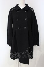 画像1: 【SALE】INGEBORG / レース配色ダブルボタンロングジャケット 9 クロ O-25-04-24-086-LO-CO-IG-ZTC027 (1)