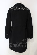 画像3: 【SALE】INGEBORG / レース配色ダブルボタンロングジャケット 9 クロ O-25-04-24-086-LO-CO-IG-ZTC027 (3)