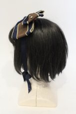 画像3: 【SALE】ALICE and the PIRATES / クリスのリボンヘッドドレス  ブラウン×ネイビー O-25-05-30-1065-PA-AC-IG-ZT445-F001 (3)