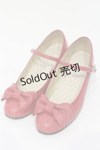 Leur Getter / リボン付本革シューズ 22.5cm アカ O-25-04-24-093-LU-SH-IG-OS