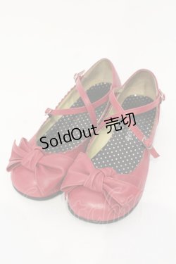 画像1: Emily Temple cute / リボンシューズ 22.5cm アカ O-25-04-24-094-ET-SH-IG-OS