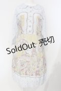 Jane Marple Dans Le Salon / La fete foraineワーキングドレス M サックス O-25-04-24-011-JM-OP-IG-OS
