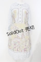 Jane Marple Dans Le Salon / La fete foraineワーキングドレス M サックス O-25-04-24-011-JM-OP-IG-OS