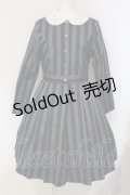 Jane Marple / Regimental stripe lycee onepice M ネイビー O-25-04-24-012-JM-OP-IG-OS