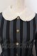 画像2: Jane Marple / Regimental stripe lycee onepice M ネイビー O-25-04-24-012-JM-OP-IG-OS (2)