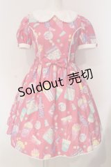 Angelic Pretty / Fancy Candyワンピース  ピンク O-25-04-24-013-AP-OP-IG-OS