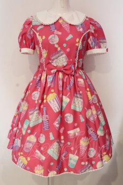 画像1: Angelic Pretty / Fancy Candyワンピース  ピンク O-25-04-24-013-AP-OP-IG-OS