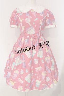 画像1: Angelic Pretty / Fancy Candyワンピース  ピンク O-25-04-24-013-AP-OP-IG-OS