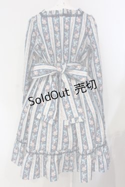 画像4: axes femme kawaii / ストライプローズ柄ワンピース M ブルー O-25-04-24-017-AX-OP-IG-OS