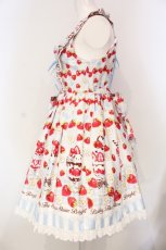 画像5: BABY,THE STARS SHINE BRIGHT / Berry Berry Strawberry Parfait〜くみゃちゃんアイスを添えて〜ジャンパースカートII  サックス O-25-04-24-019-BA-OP-IG-OS (5)