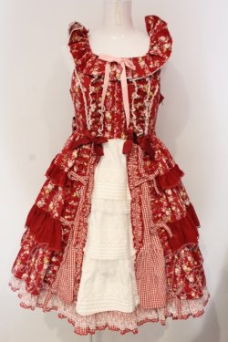 画像1: Angelic Pretty / Petit Bouquetジャンパースカート  アカ O-25-04-24-020-AP-OP-IG-OS