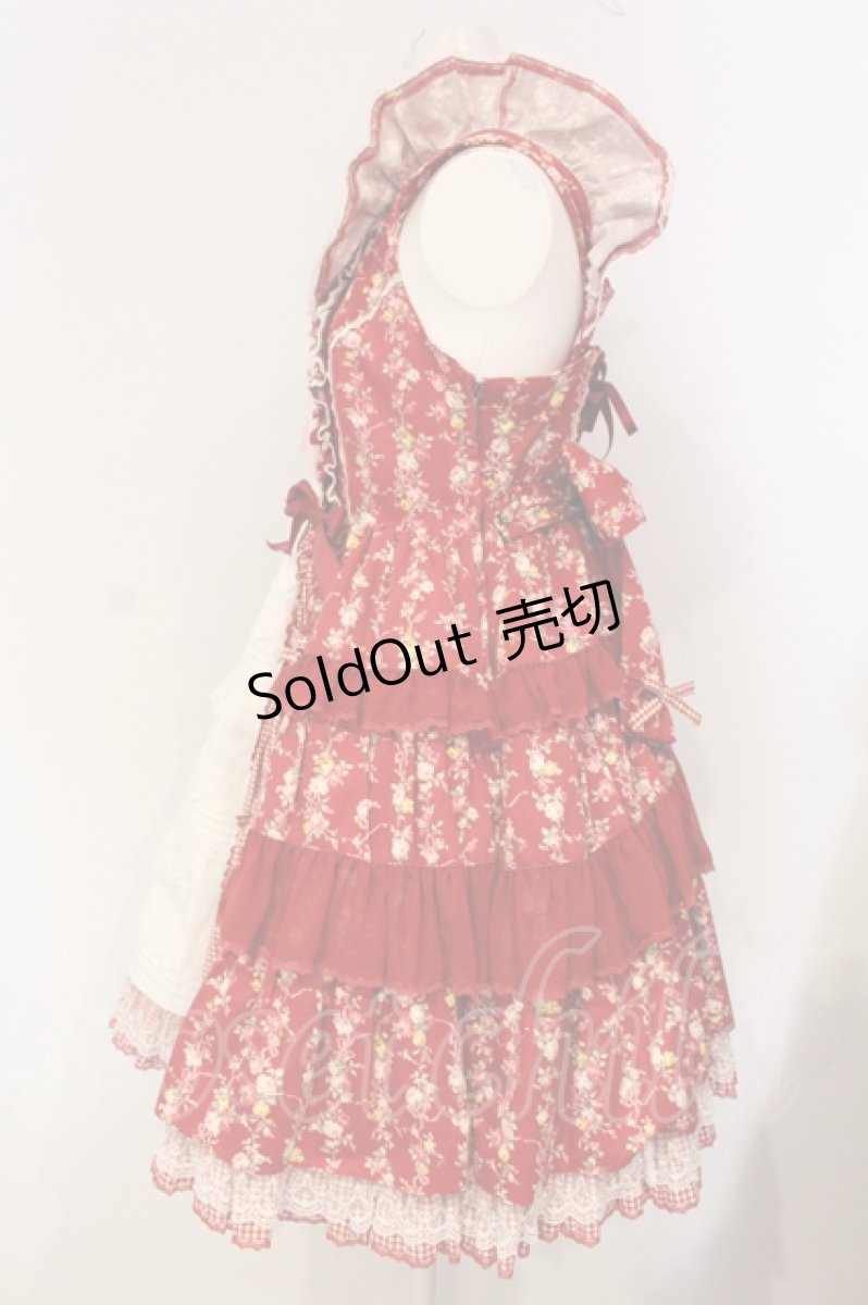 画像4: Angelic Pretty / Petit Bouquetジャンパースカート  アカ O-25-04-24-020-AP-OP-IG-OS (4)