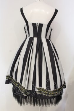 画像4: ATELIER　Ruby / Stripe Ribbon Chinchilla ワンピース  ブラック×ホワイト O-25-04-24-021-EL-OP-IG-OS