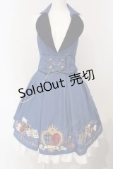 Amavel / Fantasic Wanderlandsホルタージャンパースカート  ブルー O-25-04-24-025-CA-OP-IG-OS