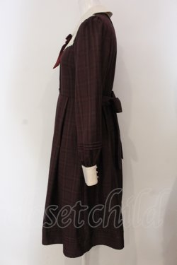 画像3: Amavel / Tarte Fillingクラシカルチェックワンピース  ワイン O-25-04-26-026-CA-OP-IG-OS
