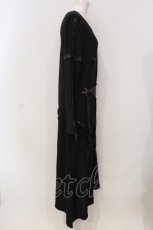 画像2: Ozz Croce / 十字架レイヤードロングワンピース  ブラック O-25-04-26-037-OO-OP-OW-ZT446 (2)