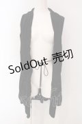 Ozz Croce / ネット切り替えドレープジレ  ブラック O-25-04-26-039-OO-TO-OW-OS