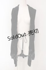 Ozz Croce / ネット切り替えドレープジレ  ブラック O-25-04-26-039-OO-TO-OW-OS