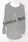 Ozz Croce / レイヤード風ZIPライントップス  ブラック O-25-04-26-040-OO-TO-OW-ZI